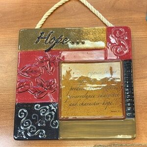 Decorative Wall Plaque with Hope Message